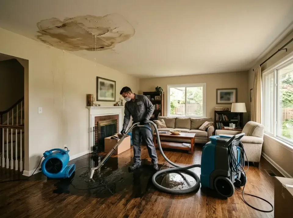 attic-pipe-burst-ceiling-drip-008 — frequently asked questions, Water Damage Restoration & Carpet Care in Palmyra, MO